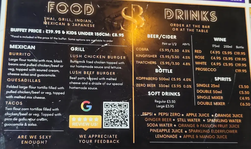 Menu_Somerset Buffet_Creech Saint Michael_image_1