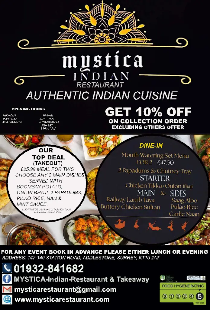 Menu_Mystica Indian Restaurant_Addlestone_image_3