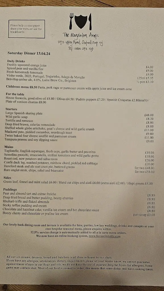 Menu_The Magdalen Arms_Cowley_image_3