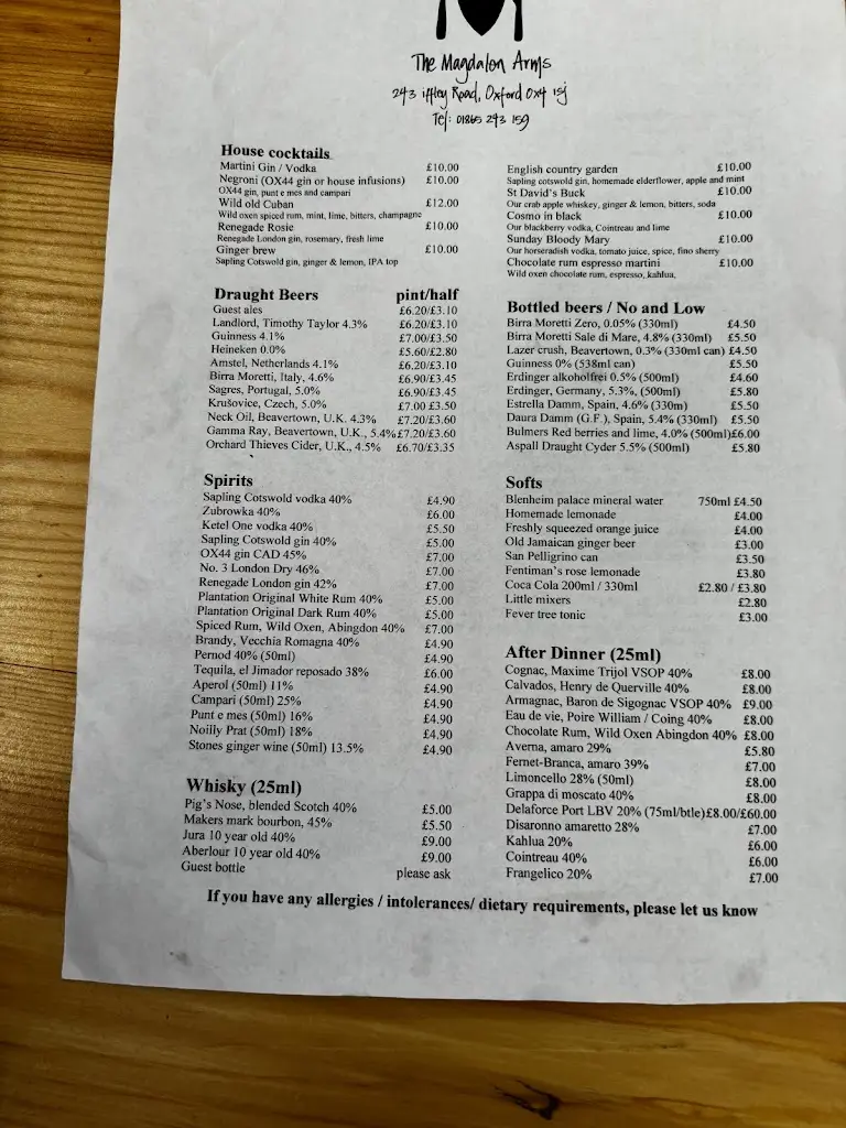 Menu_The Magdalen Arms_Cowley_image_4