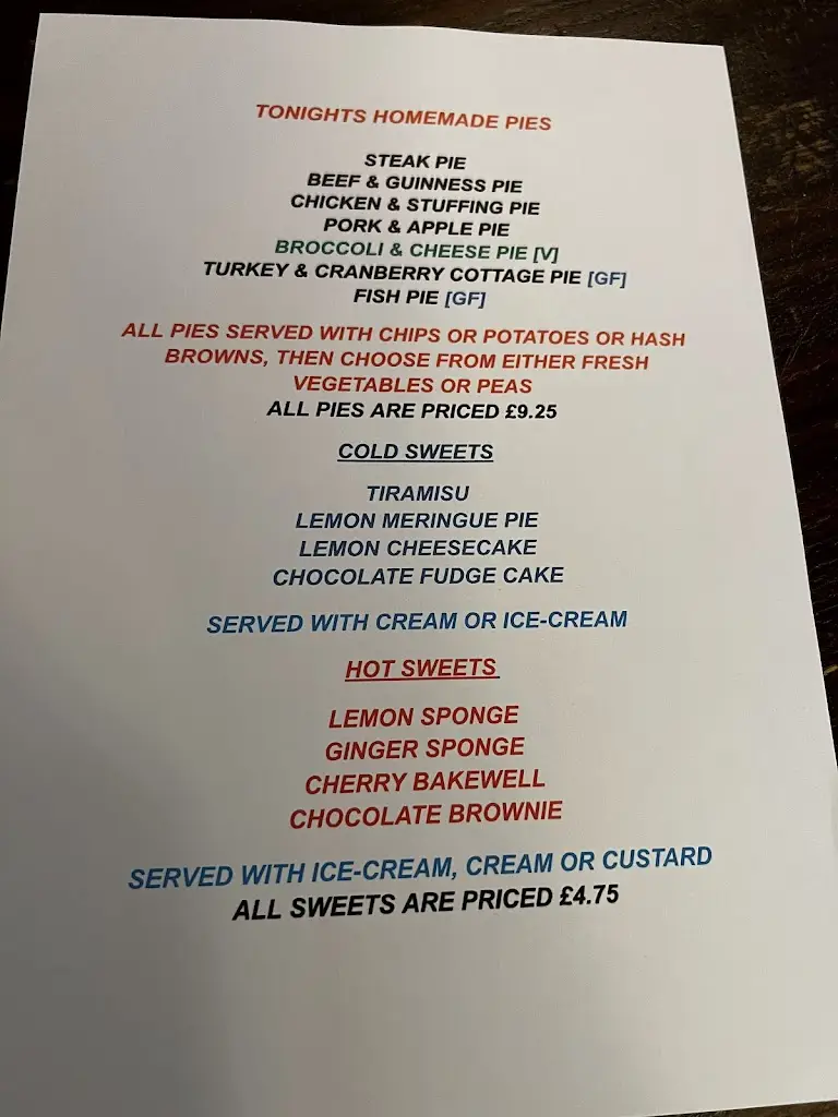Menu_The Red Lion Inn_Crick_image_3