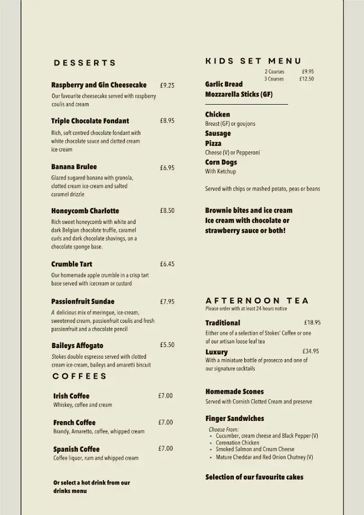 Menu_The New Chapel_Cranwell_image_3