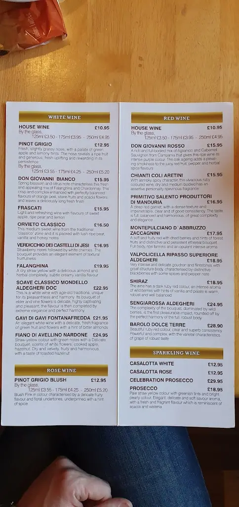 Menu_Pasco's Italian_Cottingham_image_1