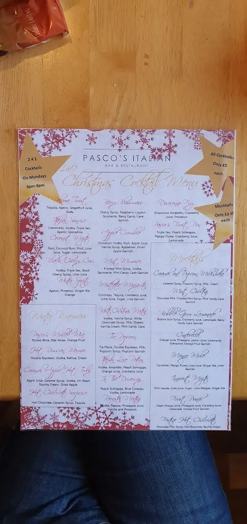 Menu_Pasco's Italian_Cottingham_image_3