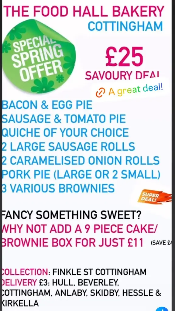 Menu_The Food Hall Bakery Cottingham Limited_Cottingham_image_4