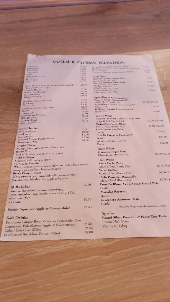 Menu_Wild & Green Kitchen_Cranleigh_image_1