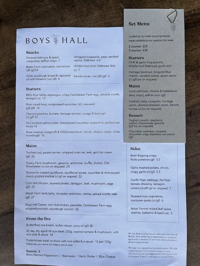 Menu_Boys Hall_Ashford_immagine_1