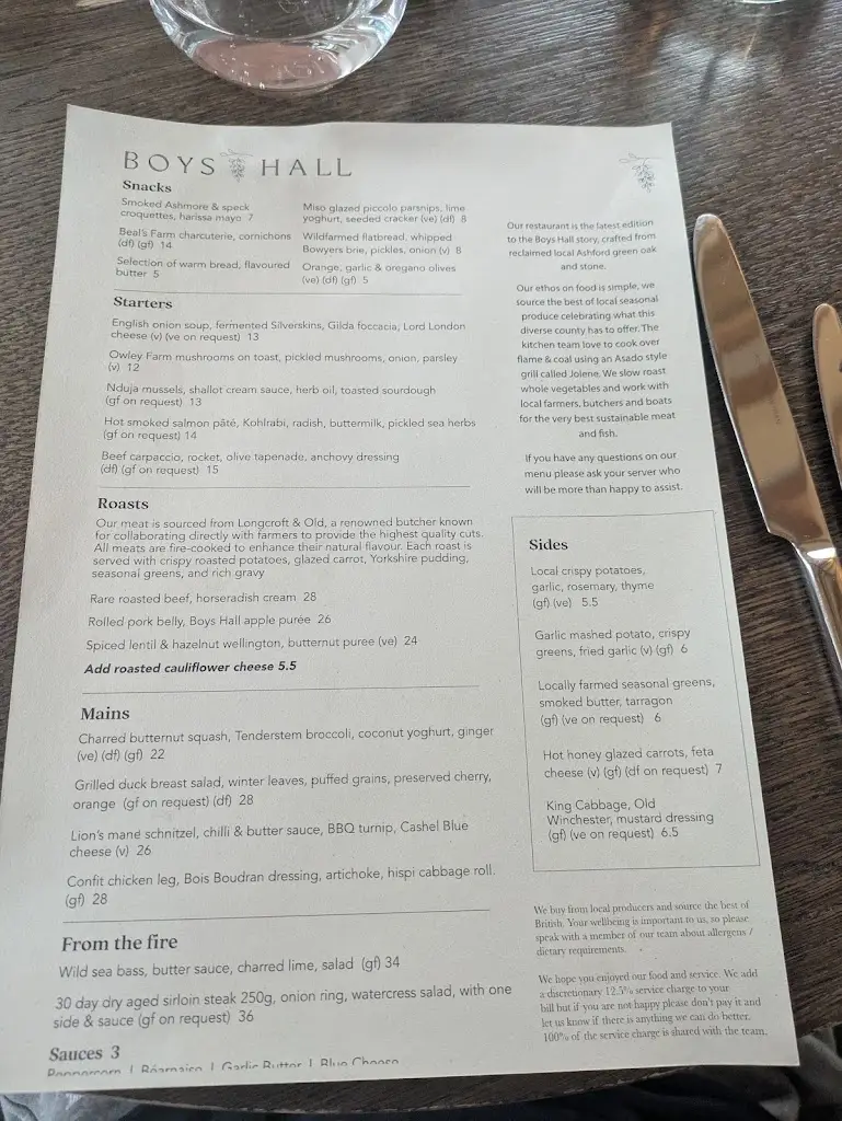 Menu_Boys Hall_Ashford_immagine_2