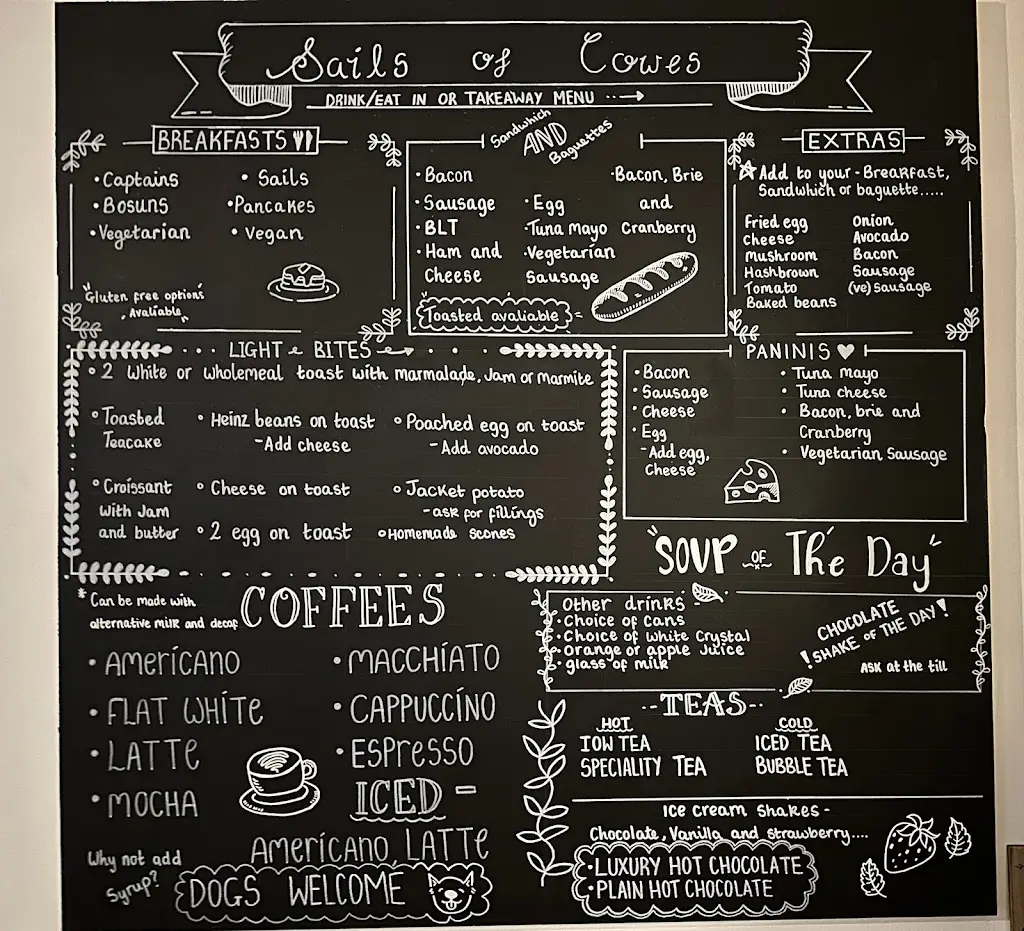 Menu_Sails of Cowes_Cowes_image_2