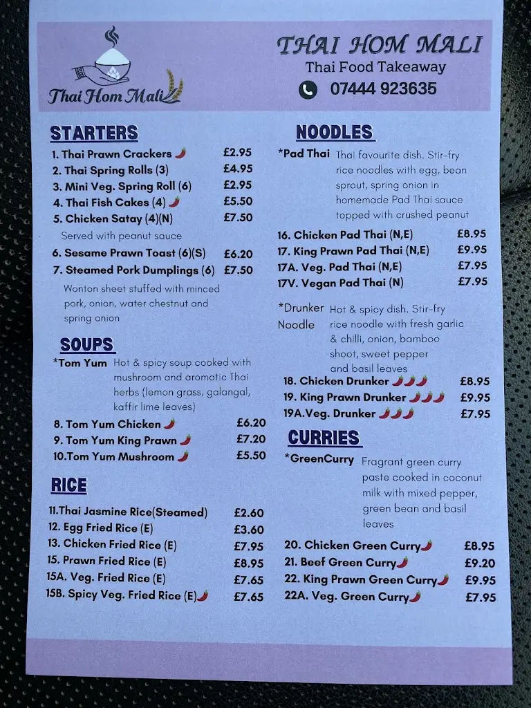 Menu_Thai Hom Mali_Cowes_image_4