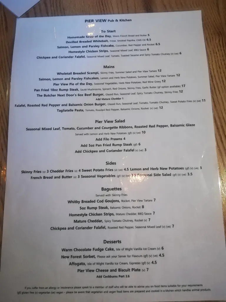 Menu_Pier View_Cowes_image_1