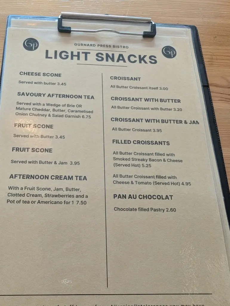 Menu_Gurnard Press Bistro_Cowes_immagine_4