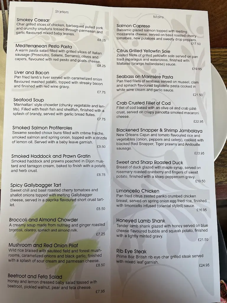 Menu_The Red Duster_Cowes_image_1