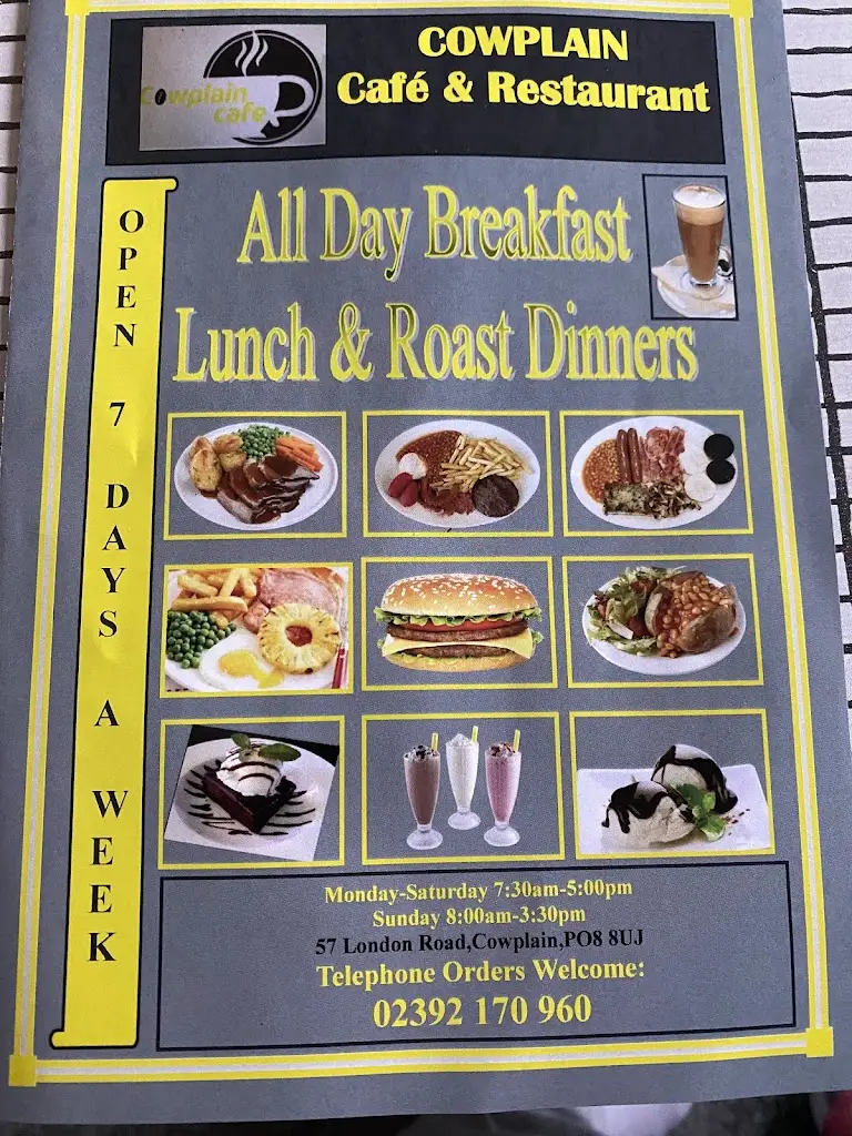 Menu_Cowplain Cafe & Restaurant_Cowplain_image_4