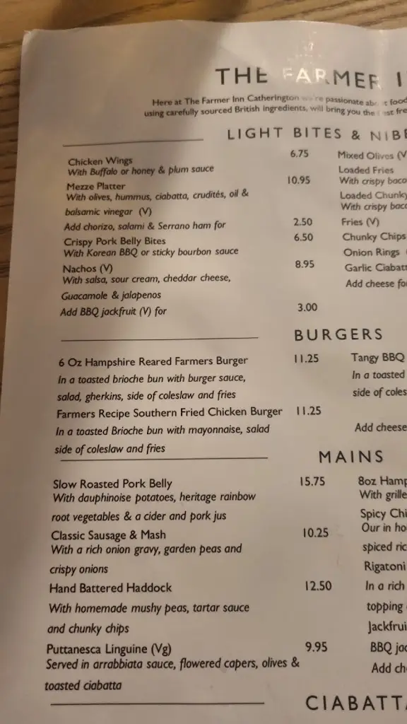 Menu_The Farmer Inn_Cowplain_image_2