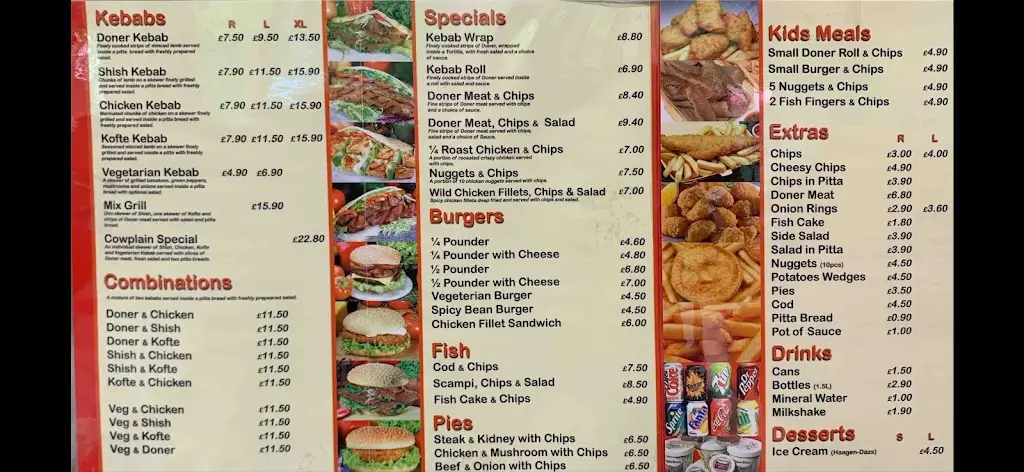 Menu_Cowplain Kebab house_Cowplain_image_1