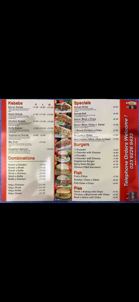 Menu_Cowplain Kebab house_Cowplain_image_4