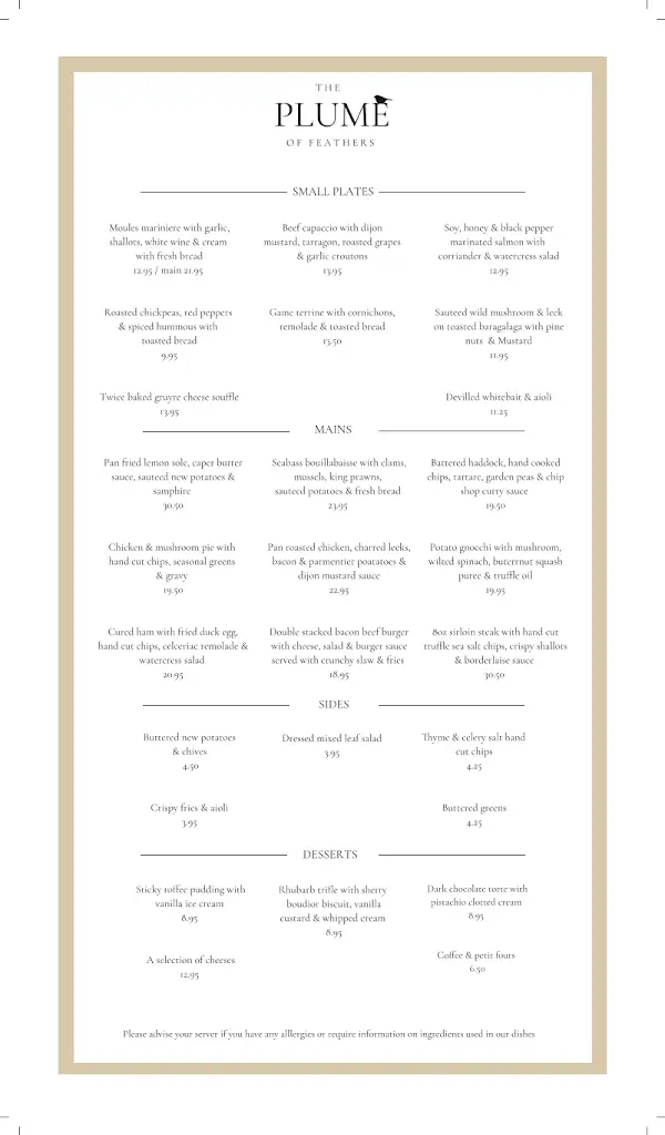 Menu_The Plume of Feathers Inn_Crondall_image_1