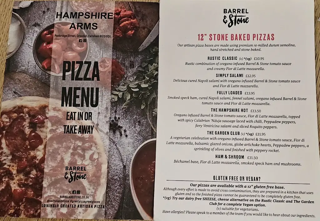 Menu_The Hampshire Arms_Crondall_image_3