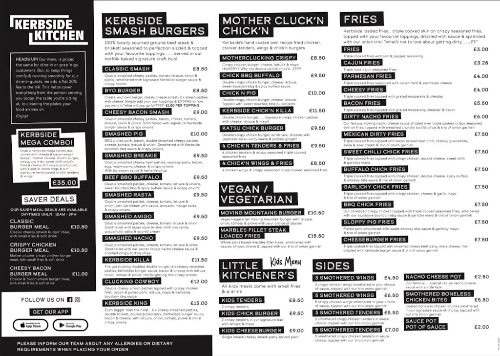Menu_Kerbside kitchen Uk _Cromer_image_1