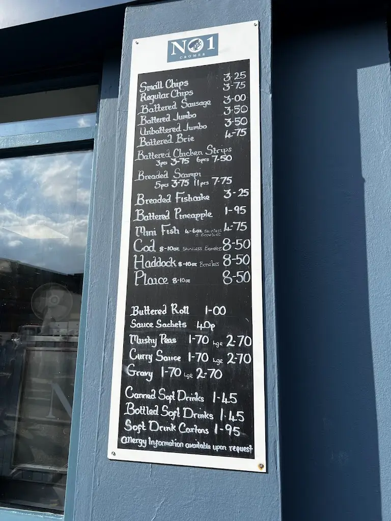 Menu_Upstairs @ NO1 Cromer_Cromer_immagine_1