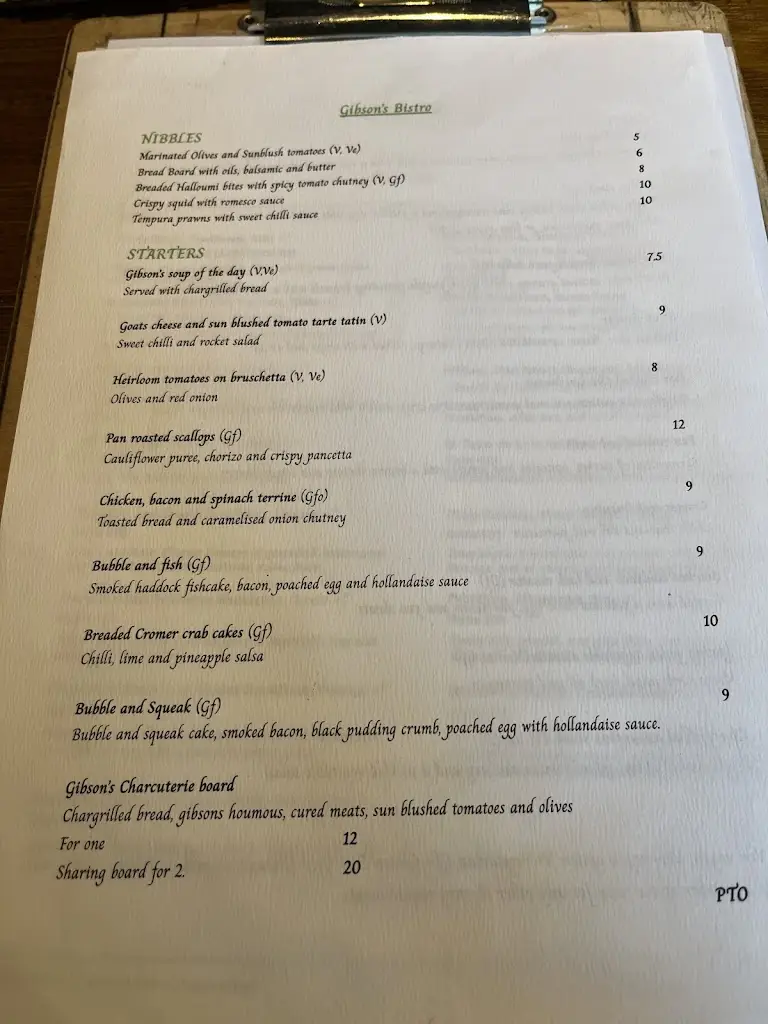 Menu_Gibson's_Cromer_image_1