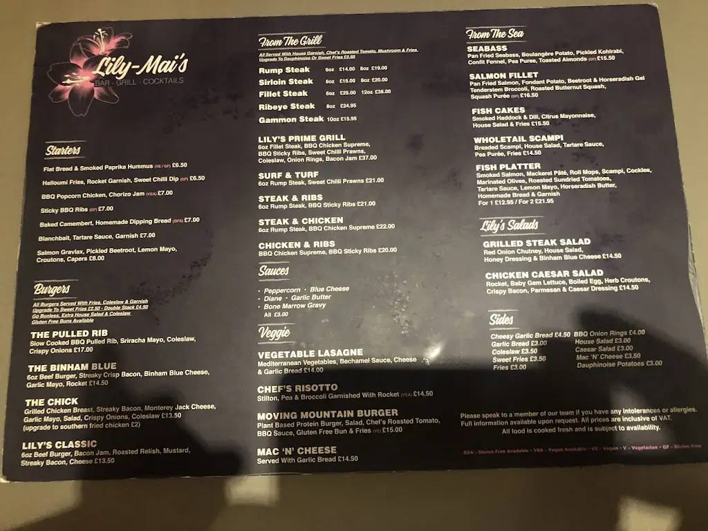 Menu_Aurora Bar and Restaurant Limited_Cromer_imagen_2