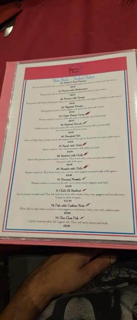 Menu_Bann Thai Restaurant_Cromer_image_1