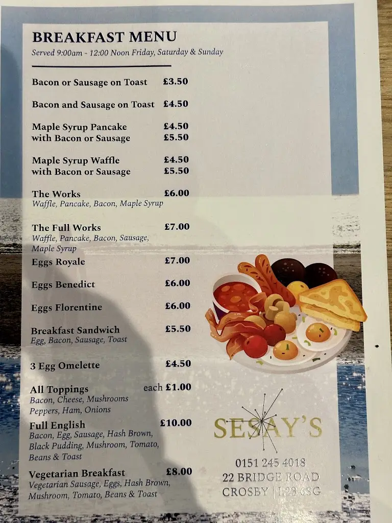 Menu_Sesay's Bar and Kitchen_Crosby_image_3