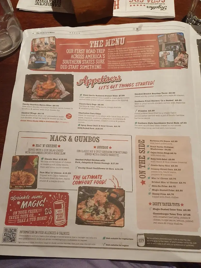 Menu_Hickory's - Gresty Green_Crewe_image_1