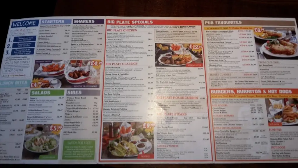 Menu_Four Eagles_Crewe_image_2