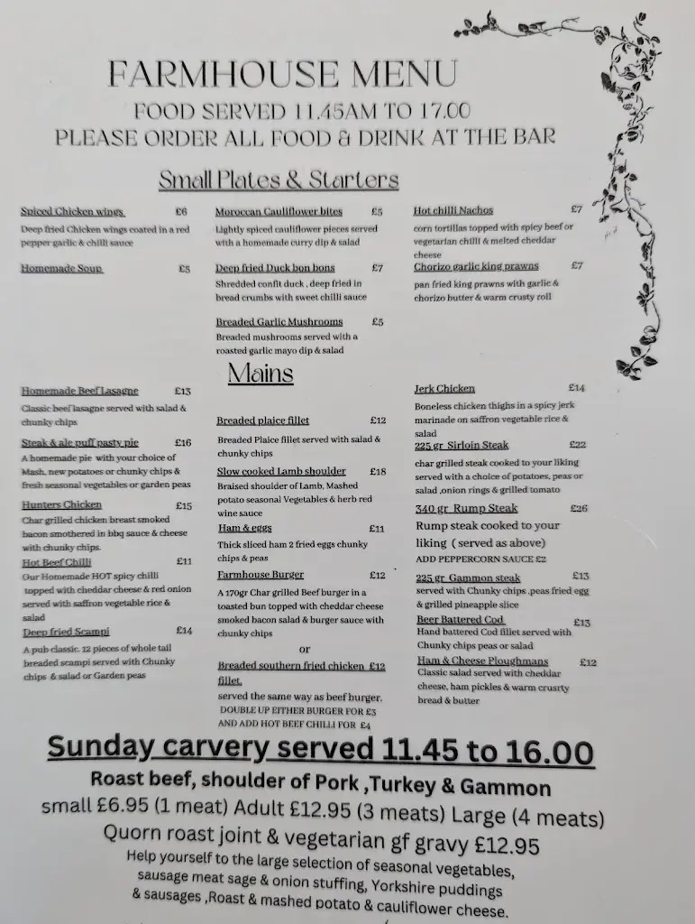 Menu_The Farmhouse_Cringleford_immagine_1