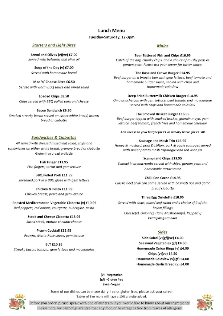 Menu_The Rose & Crown_Ashwell_image_2