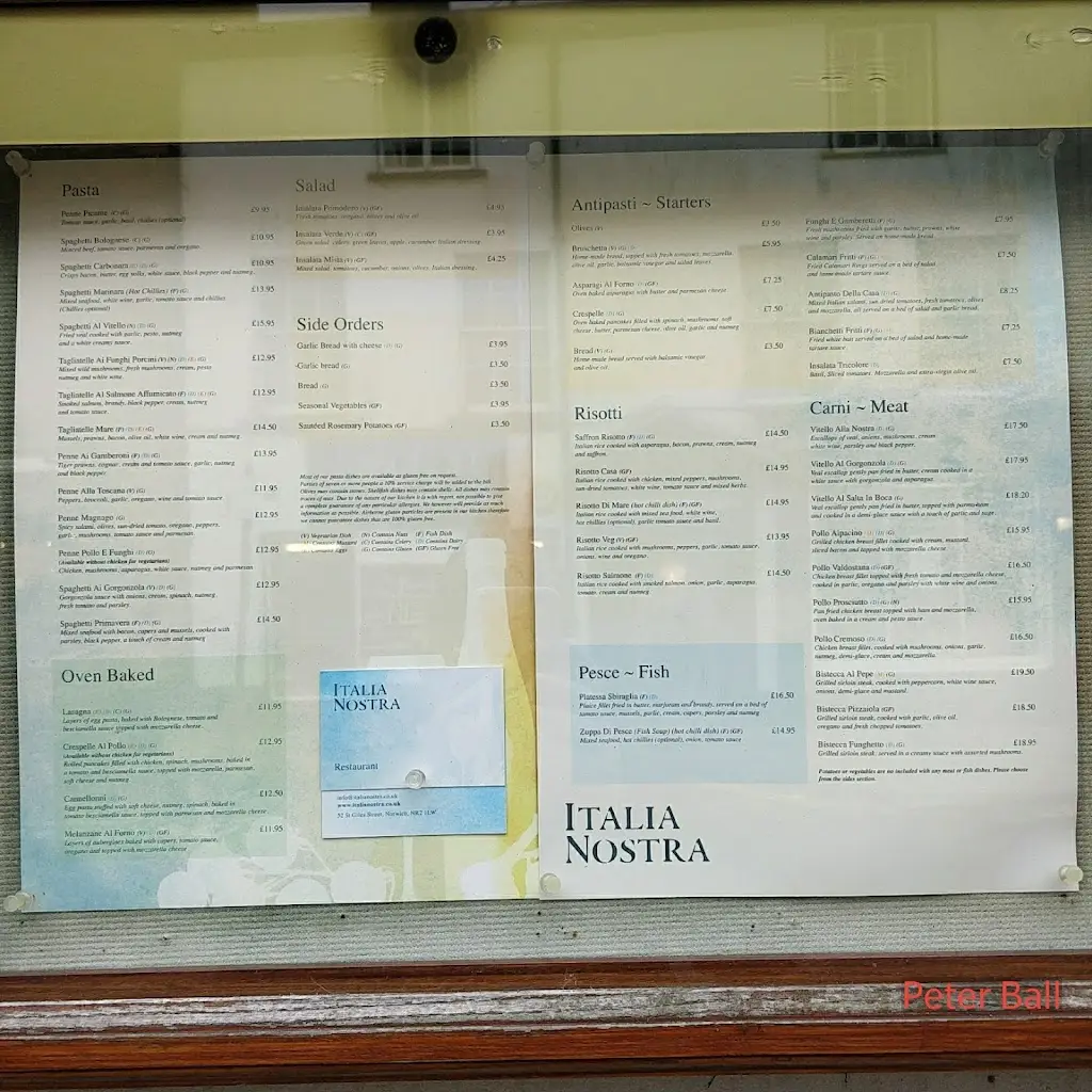 Menu_Italia Nostra_Cringleford_image_1
