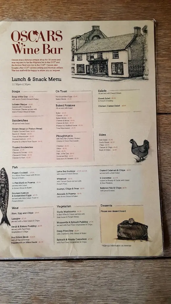 Menu_Oscar’s Wine Bar_Crewkerne_imagen_2