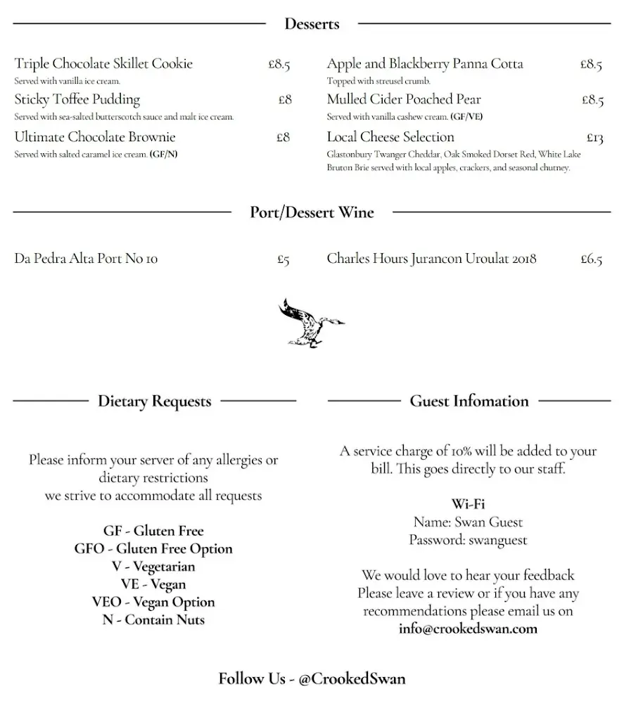 Menu_The Crooked Swan_Crewkerne_image_1