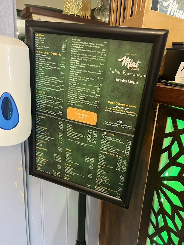 Menu_The Mint Lounge_Crewkerne_image_1