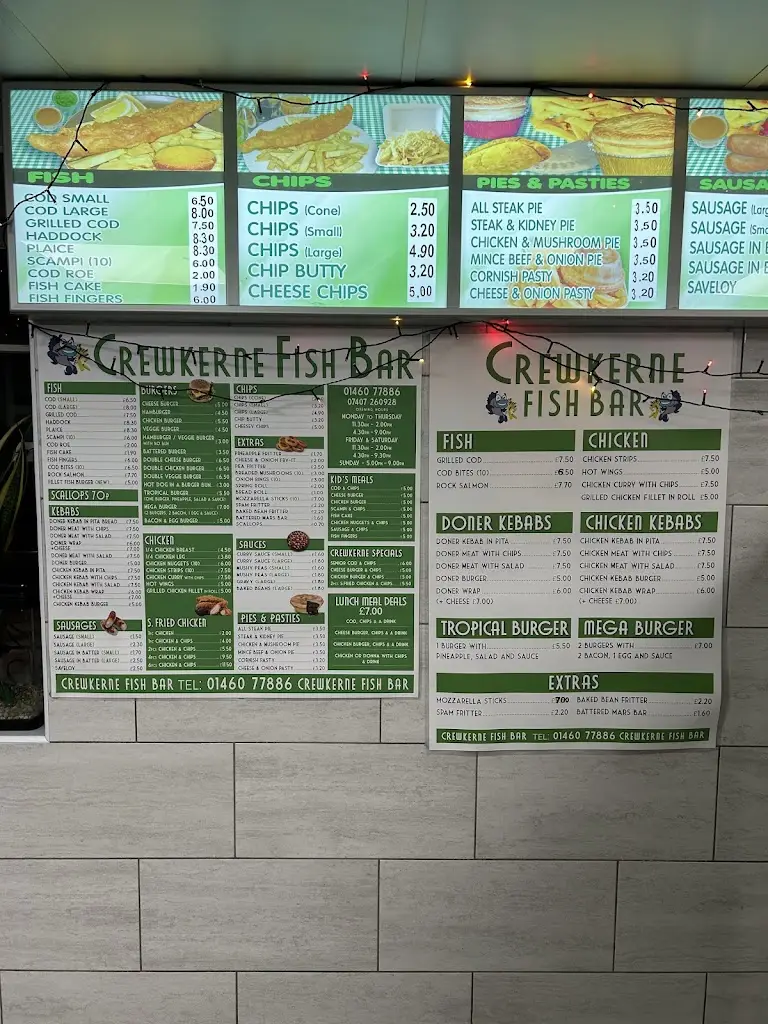 Crewkerne Fish Bar restaurant in Crewkerne