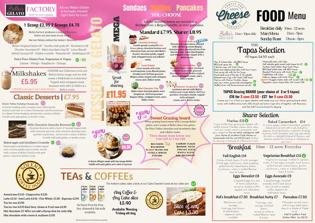 Menu_The Happy Cheese_Ashurst_image_2