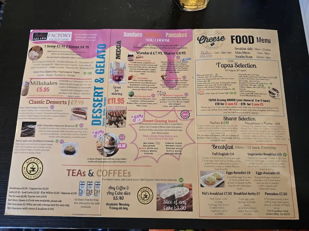 Menu_The Happy Cheese_Ashurst_image_3