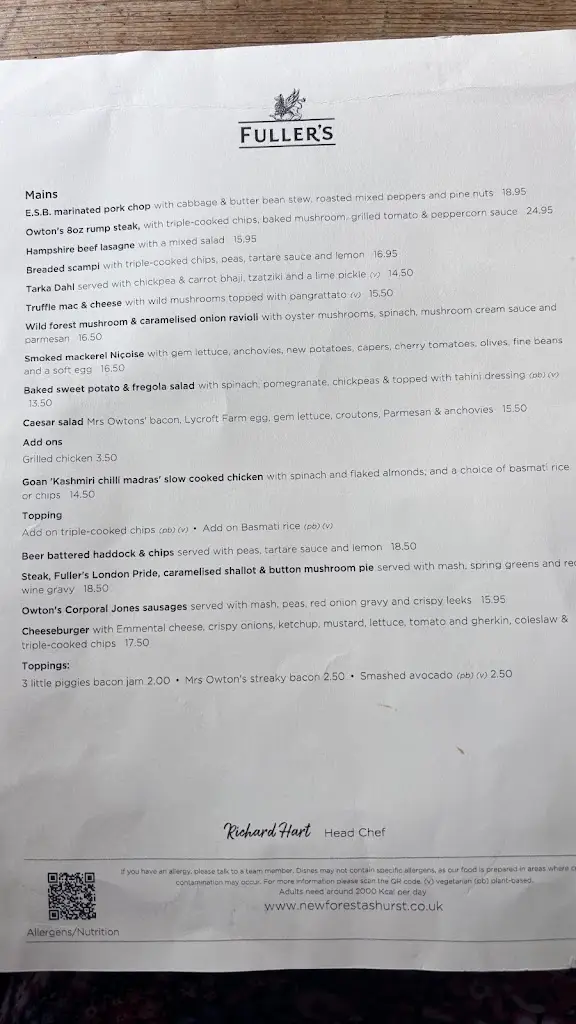 Menu_The New Forest, Ashurst_Ashurst_immagine_4