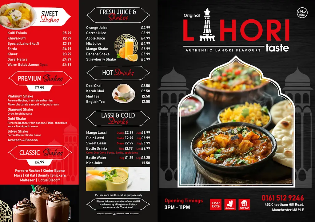 Menu_Original Lahori Taste_Crumpsall_imagen_1