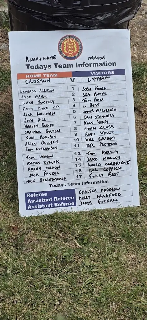 Menu_Croston Sports Club_Croston_image_1