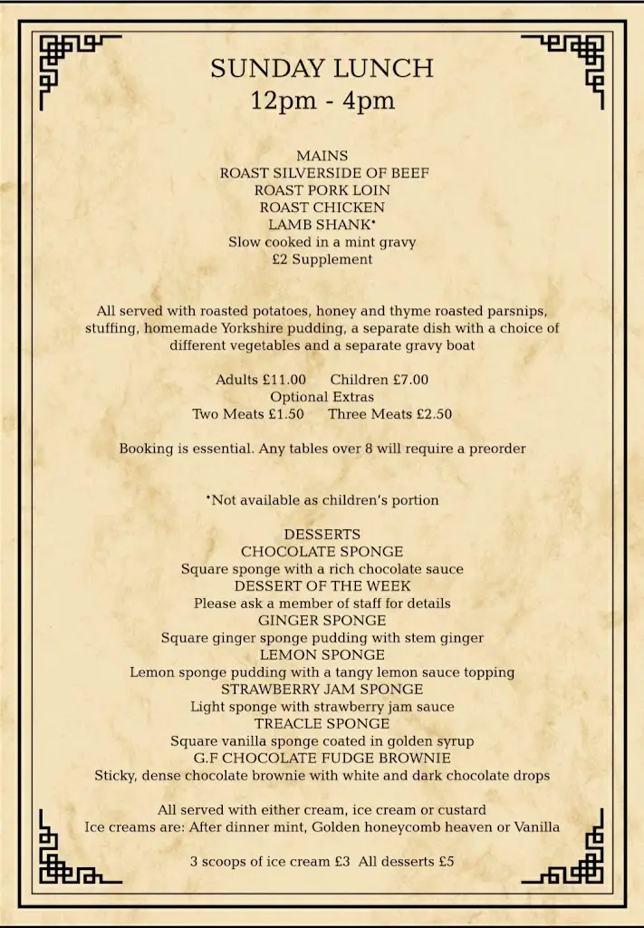 Menu_Ye Olde Abbey_Crowland_image_4