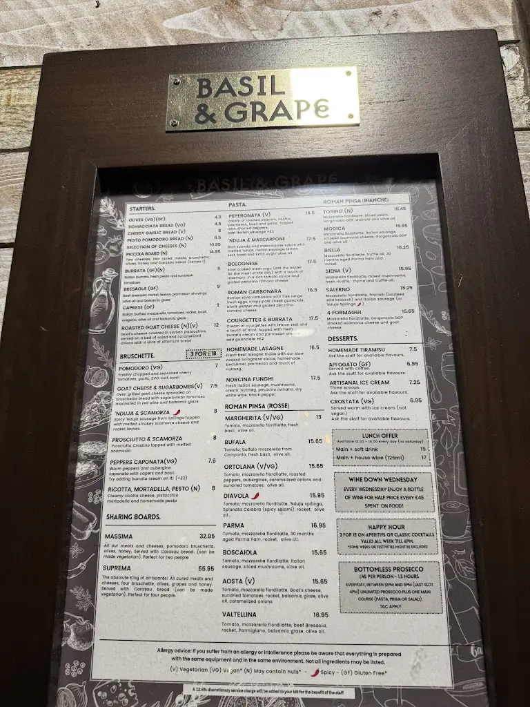 Menu_Basil & Grape_Croydon_image_1