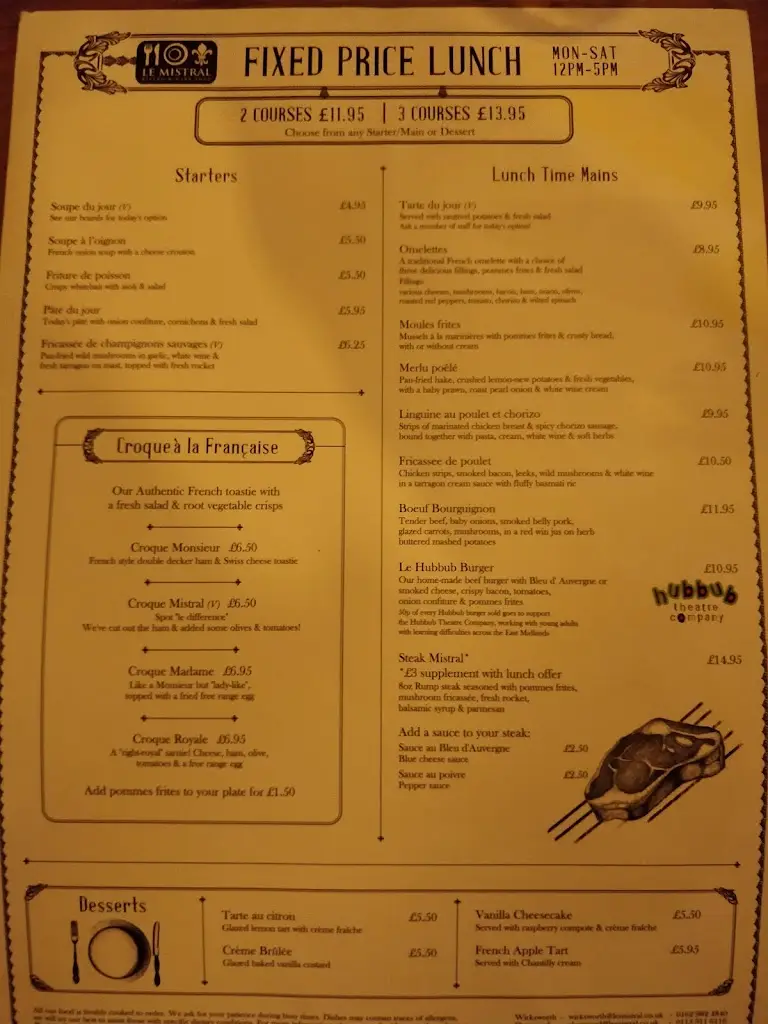 Menu_Le Mistral Wirksworth - French Restaurant_Cromford_image_4