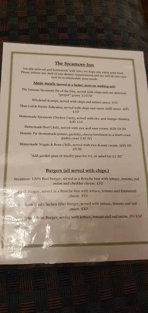 Menu_The Sycamore Inn_Cromford_image_2