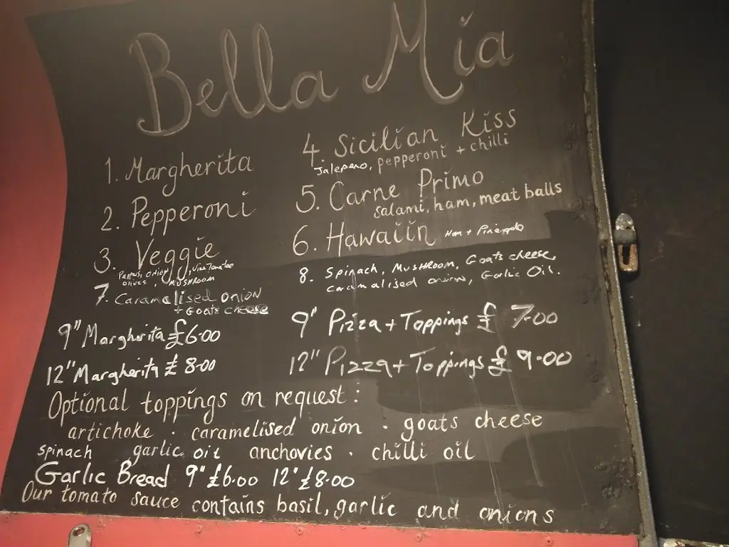 Menu_Bella Mia Wood Fired Pizzas_Cromford_image_4