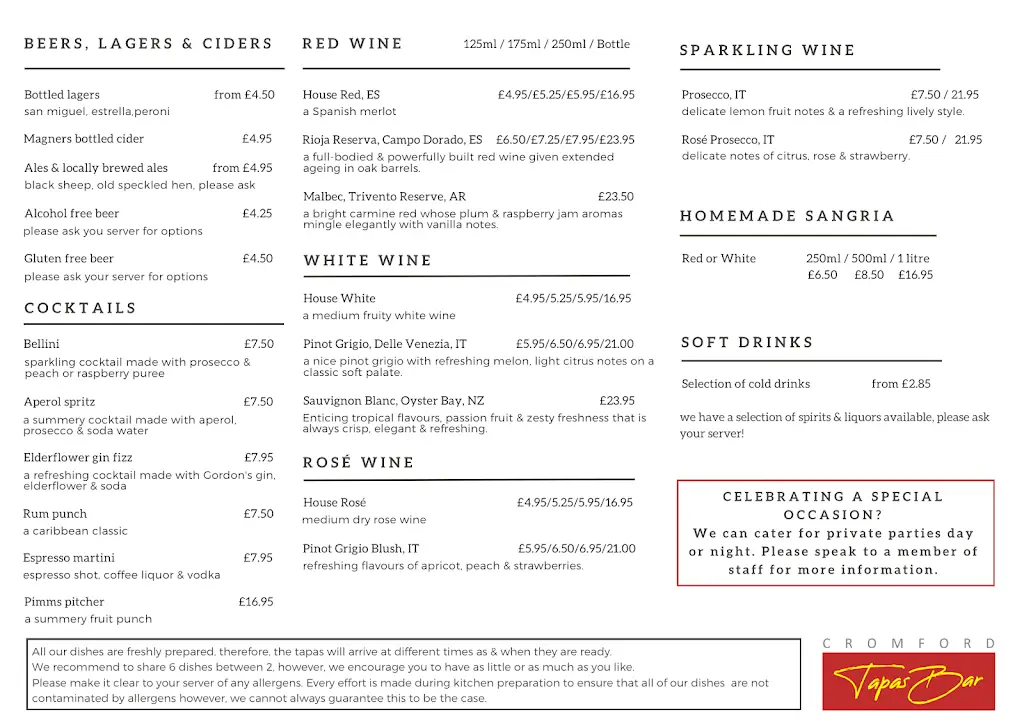 Menu_Cromford Tapas Bar_Cromford_image_2