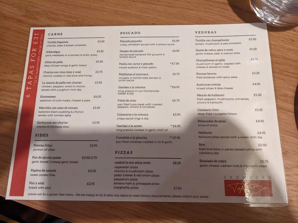 Menu_Cromford Tapas Bar_Cromford_image_4